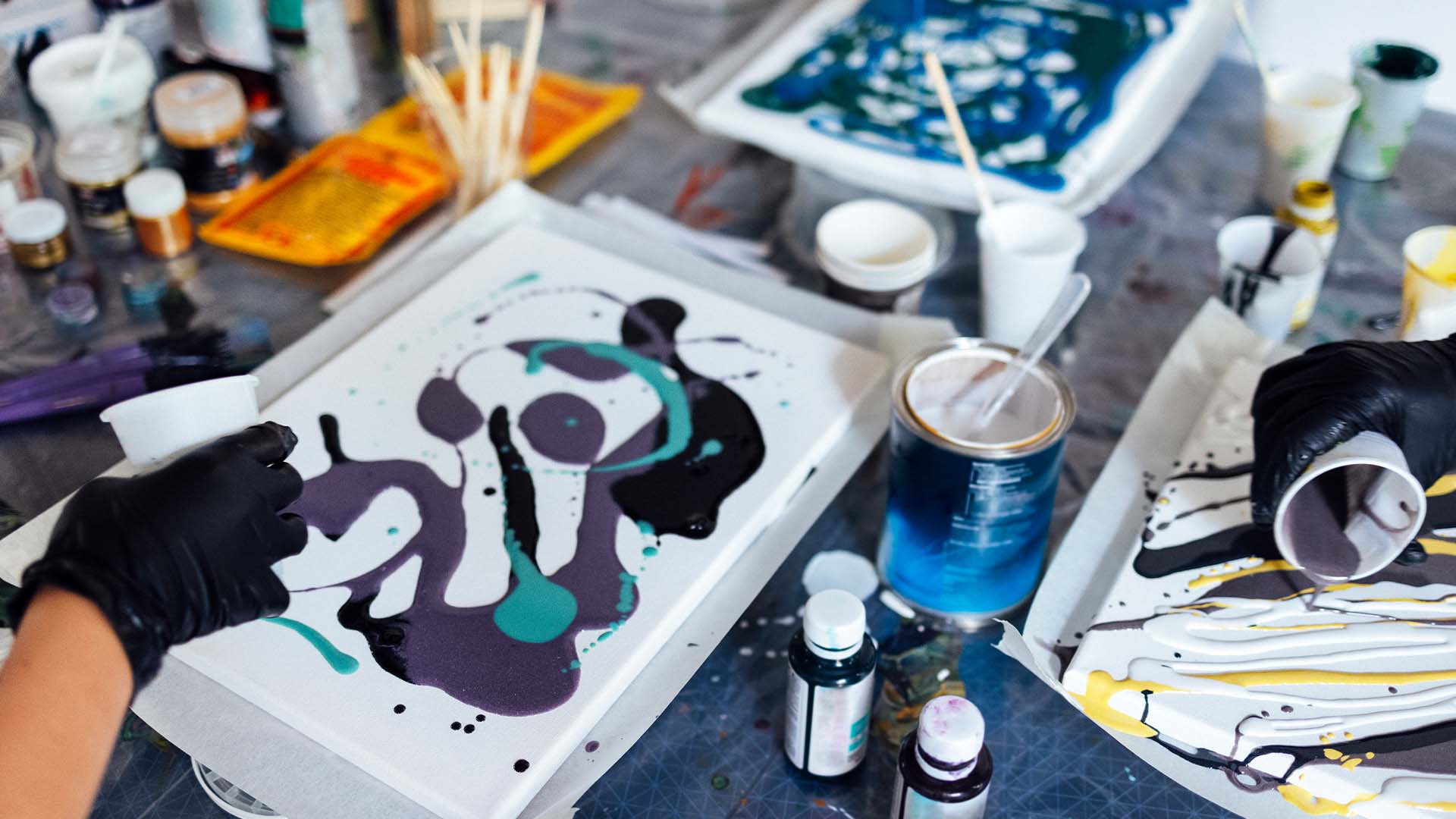 Suminagashi workshop